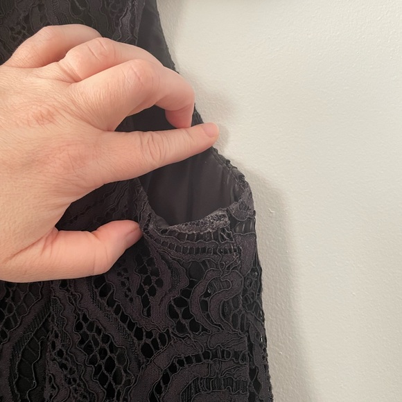 Trina Turk Niland Monarch black Lace Jumpsuit size 4 pre owned - Picture 10 of 13